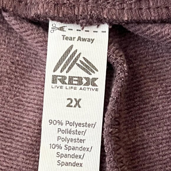 RBX Womens Peach Skin Plum Joggers Plus Size 2X Drawstring Waist Lightweight NWT - Picture 7 of 12